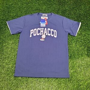 Pochacoo Dog Sanrio Shirt Womens L/XL 20x27 Blue Japanese TV-Show